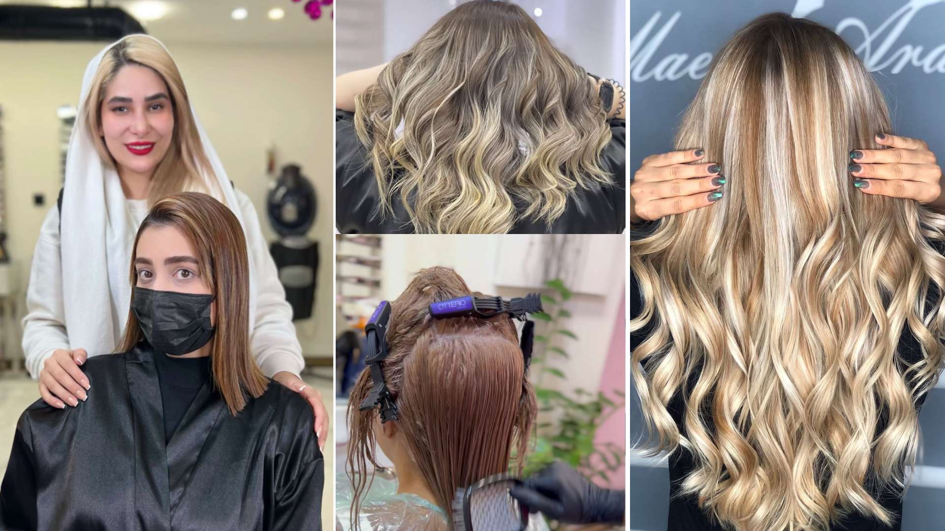 رنگ و لایت مو در سالن زیبایی سعادت آباد مائده عرب – تخصص در رنگآمیزی حرفهای