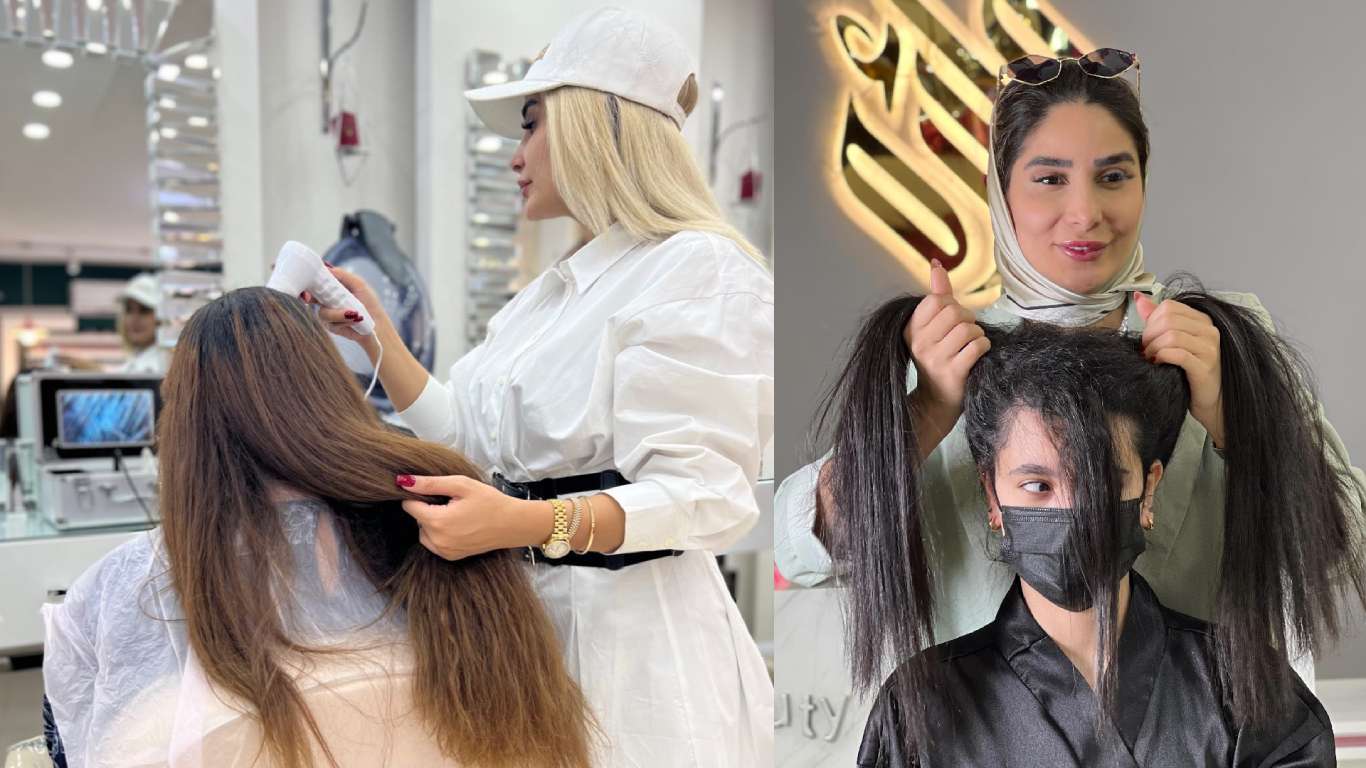 دتوکس تراپی مو در سعادتآباد تهران | پاکسازی عمیق مو و اسکالپ در سالن مائده عرب