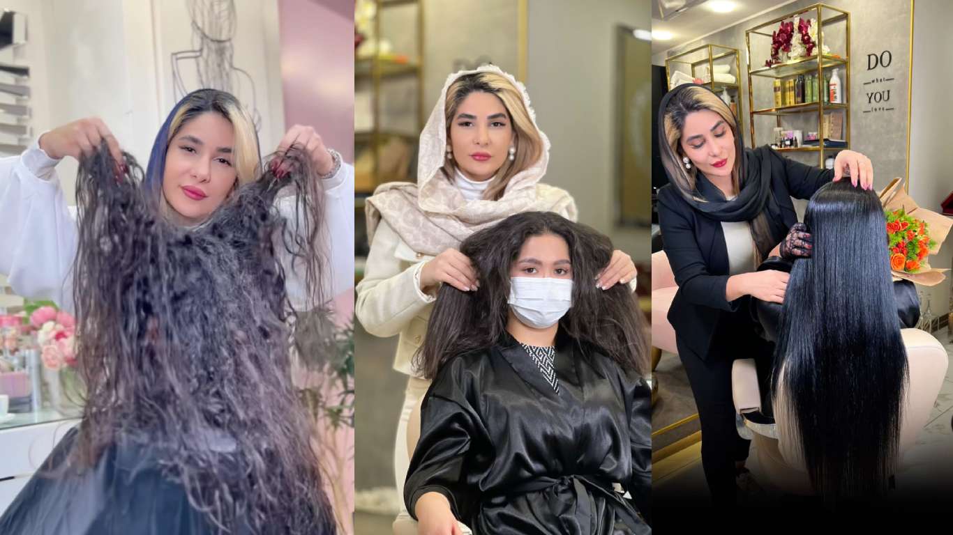 احیا مو قبل رنگ و دکلره در سعادت‌آباد تهران | آماده‌سازی علمی برای رنگی زیبا و بدون آسیب